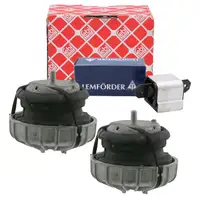 2x febi Motorlager + LEMF&Ouml;RDER Getriebelager f&uuml;r MERCEDES Viano Vito Mixto W639 M112 M272