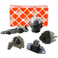 5x febi Motorlager Motorhalter f&uuml;r VOLVO S60 I V70 II XC70 I XC90 I 2.4 D / D5 122-185 PS