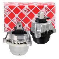 2x febi Motorlager Hydrolager f&uuml;r BMW 5er G30/31 6er G32 G11/12 G14-16 X3 G01 X4 G02 B57