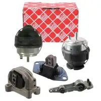 5x febi Motorlager f&uuml;r VOLVO S60 I S80 I V70 II XC70 I XC90 I 2.4 D / D5 130/131/163 PS