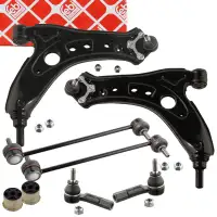 febi Reparatursatz Querlenker f&uuml;r VW Polo 9N Fox SEAT Ibiza 3 SKODA Fabia 1 2 vorne 10-tlg