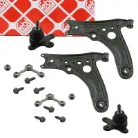 2x febi Querlenker + Traggelenk f&uuml;r VW Polo 3 6N2 Lupo SEAT Arosa vorne unten