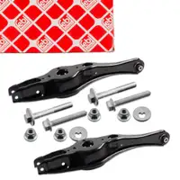 2x febi Querlenker Federaufnahme + Schrauben f&uuml;r VW Golf 7 Leon 5F Octavia 3 hinten unten