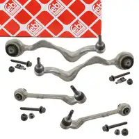 4x febi PROKIT Querlenker f&uuml;r BMW 1er E81-88 3er E90-93 X1 E84 Vorderachse unten