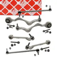 4x febi PROKIT Querlenker + 2x Koppelstange f&uuml;r BMW E81-88 E90-93 X1 E84 Vorderachse unten