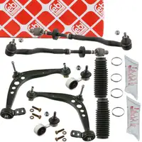 febi Querlenker + Hydrolager + Koppelstange + Spurstange f&uuml;r BMW 3er E36 Z3 vorne unten