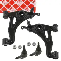 2x febi Querlenker + Traggelenk f&uuml;r MERCEDES C-Klasse W202 S202 CLK C/A208 vorne unten