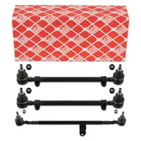 febi Handlebar + 2x Tie Rods for MERCEDES-BENZ SL R107 C107 (Front)