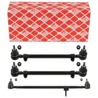 febi Steering Bar + 2x Tie Rods for MERCEDES-BENZ /8 W114 W115 (Front)