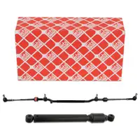 febi Lenkstange Spurstange + Lenkungsd&auml;mpfer f&uuml;r MERCEDES W202 S202 C208 A208 vorne