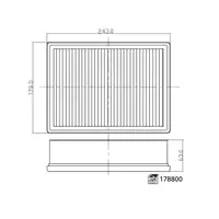 febi Luftfilter Motorluftfilter Luftfiltereinsatz f&uuml;r RENAULT MEGANE 4 1.8 RS