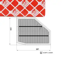 febi Motorluftfilter Luftfiltereinsatz f&uuml;r BMW 5er G30 M5 S63 vorne rechts