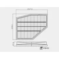 febi 179151 Motorluftfilter Luftfiltereinsatz für BMW 5er G30 N63 vorne links