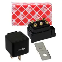 febi Magnetventil + Relais 30A Kompressor Luftfederung f&uuml;r AUDI Q7 4LB VW Touareg 7L