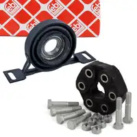 febi Mittellager Kardanwelle + Hardyscheibe f&uuml;r BMW 3er E36 E46 5er E39 Z3 E36