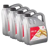 20L febi 101142 0W-40 Motor&ouml;l f&uuml;r BMW LL-01 Ford WSS-M2C937-A MB 229.3/5 VW 502/505.00
