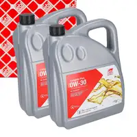 10L febi 194638 0W-30 Motor&ouml;l f&uuml;r BMW Longlife-04 MB 229.31/51/52 VW 504/507.00