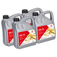 20L febi 184887 0W-16 Motor&ouml;l f&uuml;r API SN+ / SP/RC ILSAC GF-6B MITSUBISHI TOYOTA