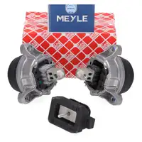 2x febi Motorlager + 1x MEYLE Getriebelager f&uuml;r BMW 5er F10 F11 F07 518d 520d B47