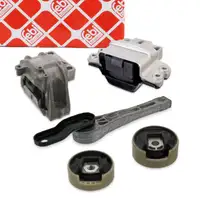 febi Motorlager Set f&uuml;r VW Passat B6 B7 1.8 TSI 2.0 FSI/TFSI mit Automatikgetriebe