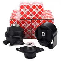 3x febi Motorlager f&uuml;r VW Golf 2 Jetta 2 1.0 1.3/Cat 1.8 Syncro/GTI 16V vorne + hinten