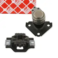 2x febi Motorlager Motorhalter f&uuml;r FORD Fiesta 5 1.3 Fusion JU_ 1.25 mit Schaltgetriebe