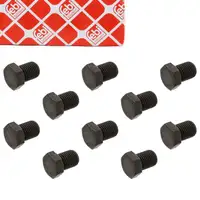 10x febi 15322 &Ouml;lablassschraube M14x1,5mm f&uuml;r VW Golf 3 Passat B5 Sharan Vento 2 N90660601