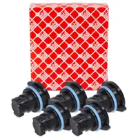 5x febi &Ouml;lablassschraube + Dichtung f&uuml;r OPEL AstraSTRA K Insignia B 1.5 CDTi/CRDI 12713651