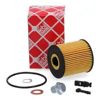 febi &Ouml;lfilter + Schraube f&uuml;r HYUNDAI Kona OS Tucson NX KIA Sorento 4 Sportage 5 1.6 T-GDi
