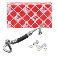 febi VORLAUF &Ouml;lleitung + 2x Hohlschraube f&uuml;r BMW F20-22 E90-93 F30-36 F10/11 X1 X3 N47 B47