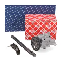 febi &Ouml;lpumpe + KOLBENSCHMIDT Steuerkettensatz f&uuml;r CITROEN PEUGEOT FORD LAND ROVER 2.2D