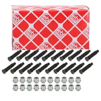 20x febi Radbolzen + Radmutter M12x1,5 f&uuml;r OPEL Astra K vorne + hinten