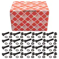 20x febi Radbolzen M14x1,5 + Radmutter f&uuml;r MERCEDES-BENZ Sprinter B906 vorne o. hinten