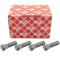 4x febi Radbolzen M12x1,5 f&uuml;r PSA C-Crosser 4007 4008 MITSUBISH SMART ForFour 454