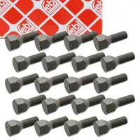 20x febi 12706 Radschraube M14x1,5mm f&uuml;r CITROEN C25 FIAT Ducato Talento 280 290 PEUGEOT