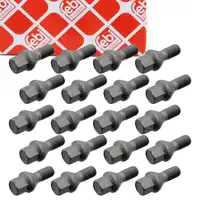 20x febi 32439 Radschraube M14x1,5mm f&uuml;r CITROEN C8 Jumpy FIAT Scudo Ulysse PEUGEOT Expert
