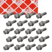 20x febi 32442 Radschraube M16x1,5mm f&uuml;r CITROEN Jumper Ducato OPEL Movano C PEUGEOT Boxer