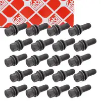 20x febi 36293 Radschraube M14x1,5mm f&uuml;r RENAULT Laguna 3 Espace 4 Latitude 8200473363