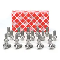 20x febi 23933 Radschraube M14x1,5mm f&uuml;r MERCEDES-BENZ W204 W211 W212 W221 R172