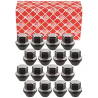 16x febi Radmutter M12x15mm f&uuml;r FORD Fiesta Focus Kuga Mondeo C-Max Ka VOLVO C30 S40 2