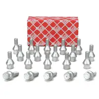 20x febi 32441 Radschraube M14x1,5mm f&uuml;r CITROEN Jumper FIAT Ducato PEUGEOT Boxer