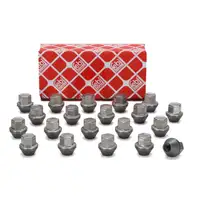 20x febi 29463 Radmutter M12x1,5mm f&uuml;r FORD Fiesta Focus Kuga Mondeo C-Max Ka