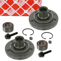 2x febi wheel hub + wheel bearing set for FORD Galaxy WGR, SEAT Alhambra, Sharan 7M (front/rear)