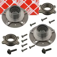 2x febi Radnabe + Radlager f&uuml;r AUDI A4 B8 A5 A6 C7 A7 Q5 8RB PORSCHE Macan vorne / hinten