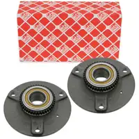 2x febi Radnabe + Radlager f&uuml;r SMART Fortwo 450 Roadster 452 mit ABS vorne 1870V023000000