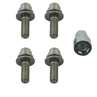 febi 27053 Felgenschloss Satz Radsicherung M12x125 f&uuml;r CITROEN PEUGEOT