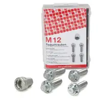 febi 28452 Felgenschloss Satz M12x1,5 f&uuml;r MERCEDES W168 W201 W202 W203 W124 W210