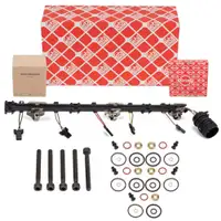 febi Anschlussleitung Pumpe-D&uuml;se ELRING Dichtungen Schrauben f&uuml;r VW T5 Touareg 7L 2.5 TDI