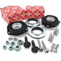 2x febi Federbeinlager + Kugellager + Schrauben f&uuml;r VW Golf 5 6 Passat Tiguan Touran vorne