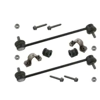 2x FEBI Koppelstange + Stabilisatorlager 17mm VW Polo 4 5 A1 8X Ibiza 3 4 Fabia 1 2 vorne